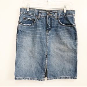 AEO | Vintage Distress Denim Pencil Skirt